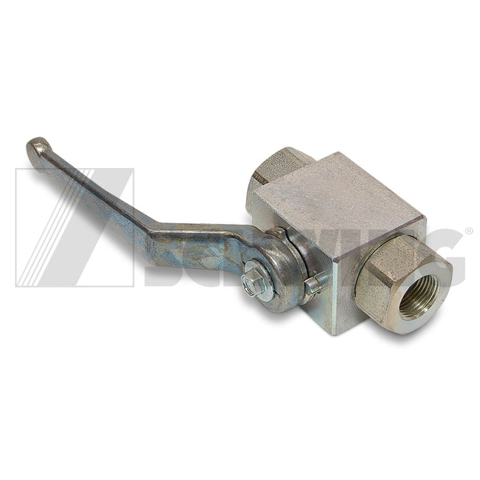 Valve - Hyd, Ball Valve Kh-R 3/8" Nw 10 | Weight: 3 lbs | Dimensions: 145 X 80 X 33 MM