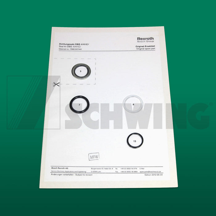 Seal - Set F/Valve Cartridge Dbds-6-K-1 | Weight: 2 lbs | Dimensions: 235 X 168 X 32 MM