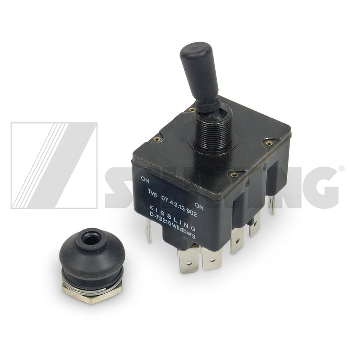 Flip Switch 0-14 Poles 28V Dc. D=13 | Weight: 2 lbs | Dimensions: 100 X 80 X 40 MM
