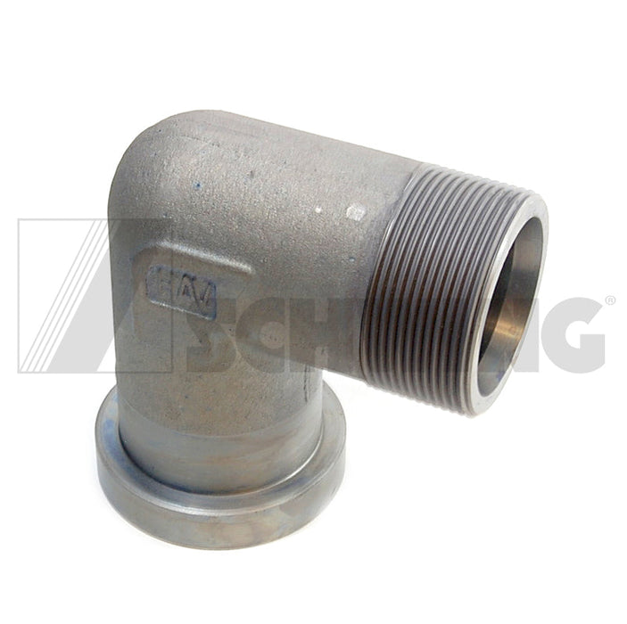 Fitting - Hyd, Elb 90Deg W/Flange 420Bar | Weight: 4 lbs | Dimensions: 103 X 103 X 65 MM