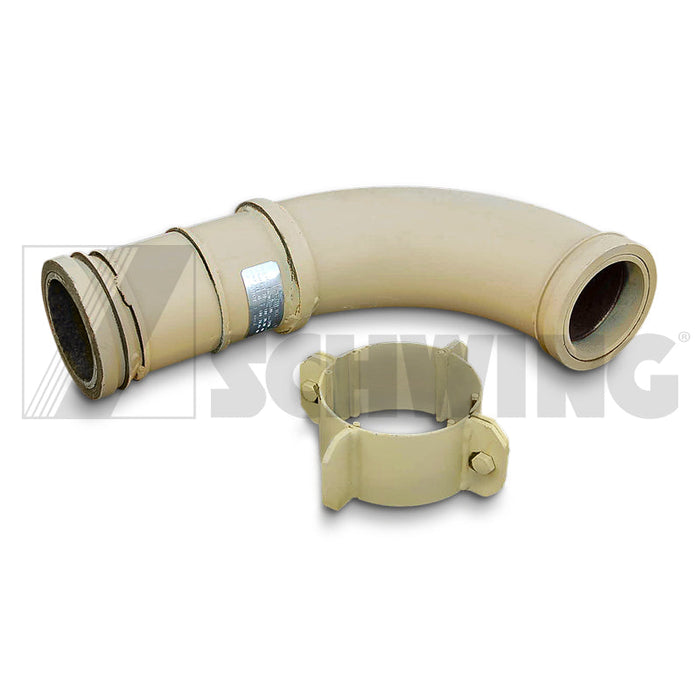 Elbow Dn112 5-1/2" 90?? S3000 W/Ext+Fins | Weight: 45 lbs | Dimensions: 550 X 350 X 160 MM