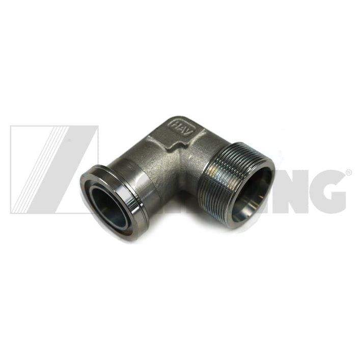 Fitting - Hyd, Elbow 90Deg Flange | Weight: 4 lbs