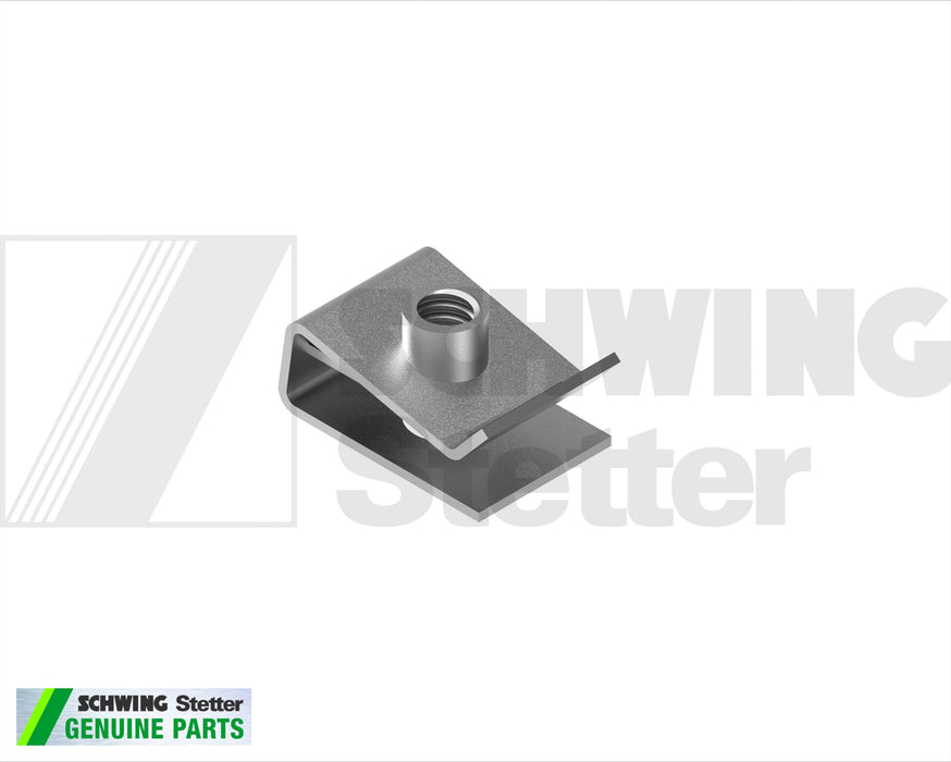 Nut - Clip-On, M 6 - Galvanized | Weight: 2 lbs