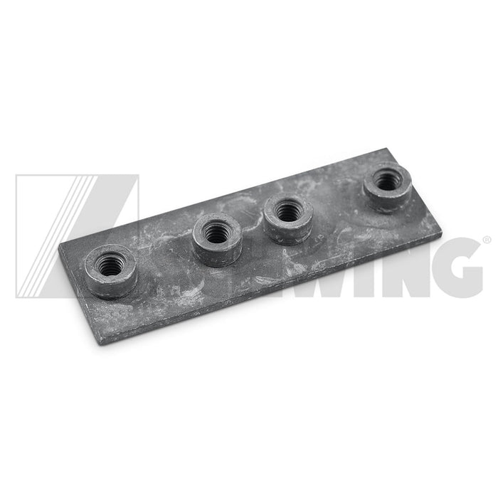 Clamp - Base Plt, Stauff, 5/8" X 2 Place | Weight: 2 lbs | Dimensions: 10 X 30 X 86