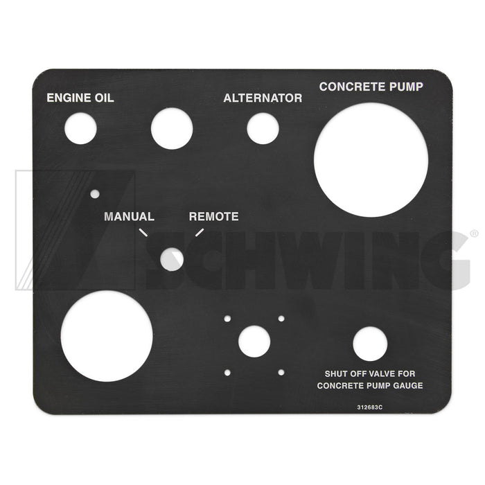 Decal - Control Panel Bp 750 | Weight: 2 lbs | Dimensions: 235 X 95 X 1 MM