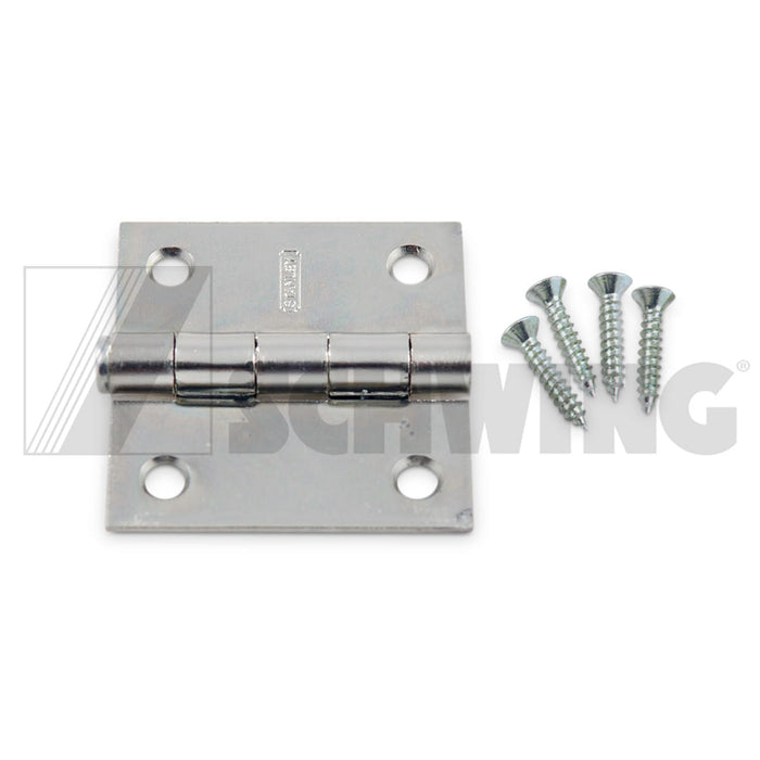 Hinge - Utility, 2" X 2" (4 Holes) -Z.P. | Weight: 2 lbs | Dimensions: 15 X 35 X 55MM