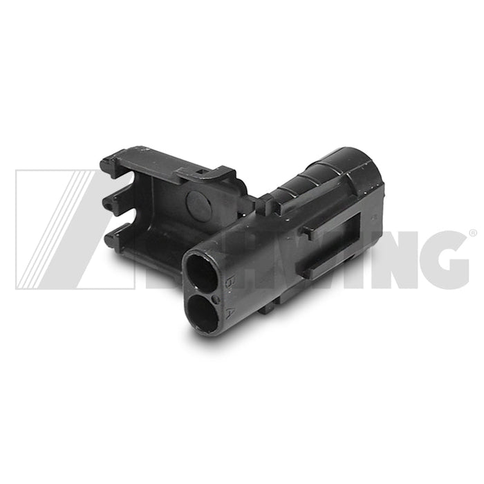 Connector Rcpt W/P 2P | Weight: 2 lbs | Dimensions: 50 X 25 X 20MM