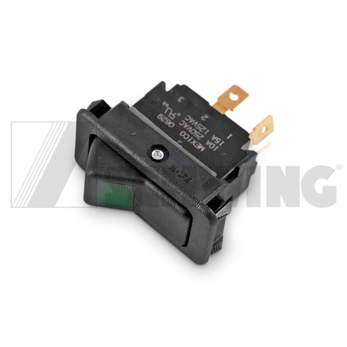 Oper - Rocker Switch On/Off W/Green Lens | Weight: 2 lbs | Dimensions: 25 X 50 X 50MM