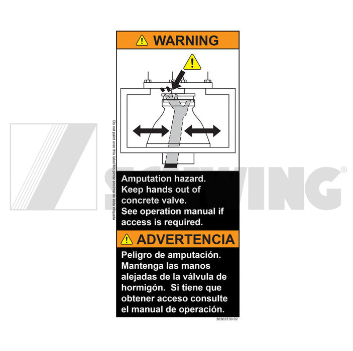 Decal - Adhesive, Warning, Keep Hands Ou | Weight: 2 lbs