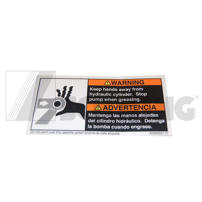 Decal - Adhesive, Warning, Keep Hands Aw | Weight: 2 lbs