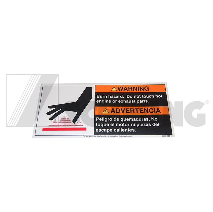 Decal - Adhesive, Warning, Burn Hazard ( | Weight: 1 lbs