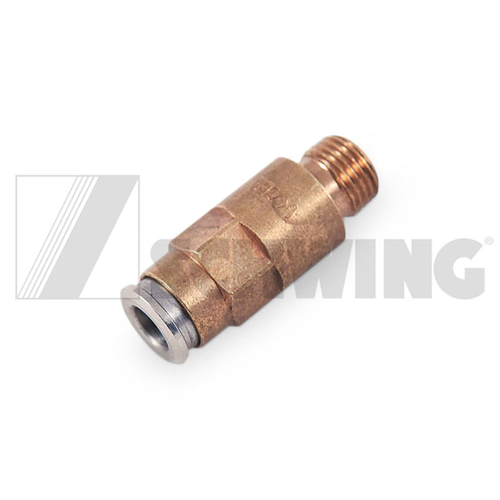 Fitting - Quick Connect Check Vlv. 6Mm | Weight: 2 lbs | Dimensions: 13 X 13 X 32MM