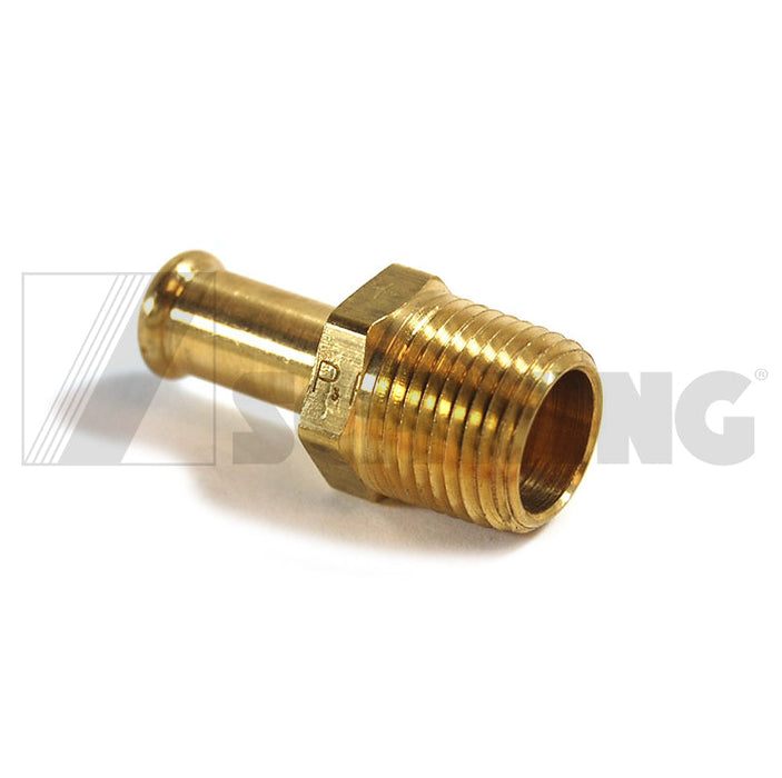 Fitting - Water, Barb 3/8" X 3/8" Npt | Weight: 2 lbs | Dimensions: 39 X 18 MM