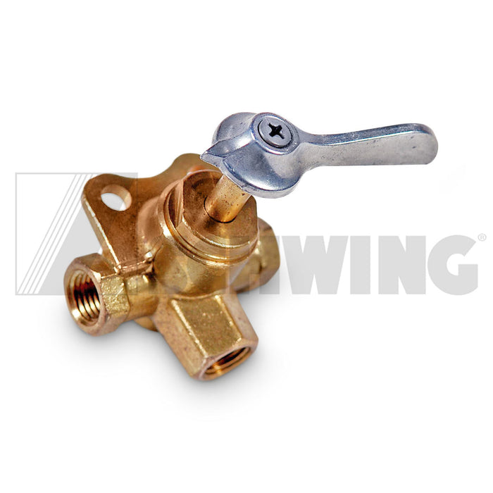 Valve - Water, 3 Way 1/4" | Weight: 2 lbs | Dimensions: 53 X 55 X 78MM
