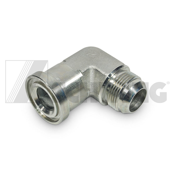 Fitting - Hyd, Elb 90 Deg 1" Flange 61 | Weight: 3 lbs | Dimensions: 75 X 75 X 45 MM