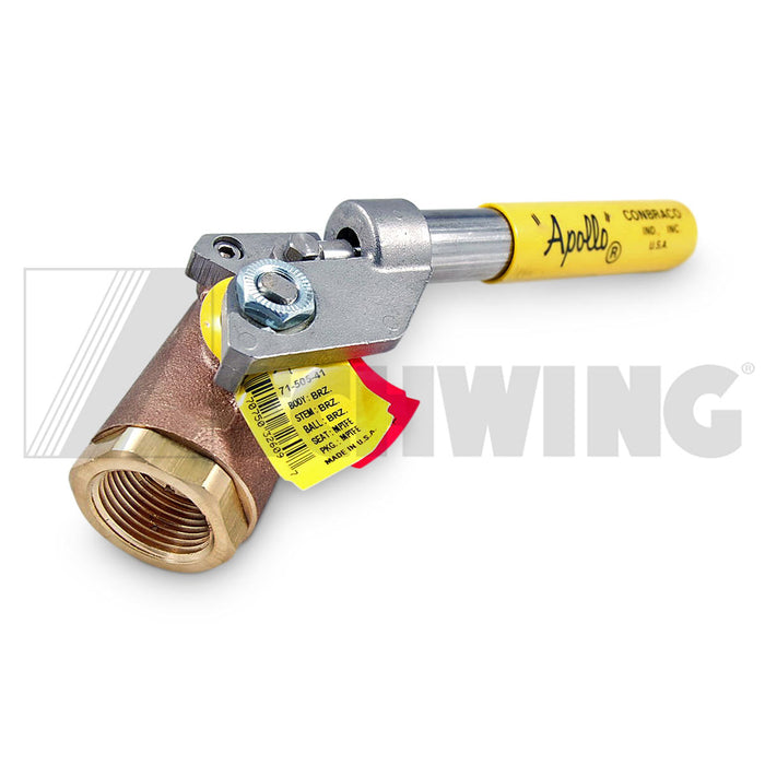 Valve - Water, Ball, Spring Return X 1" | Weight: 4 lbs | Dimensions: 70 X 75 X 232MM