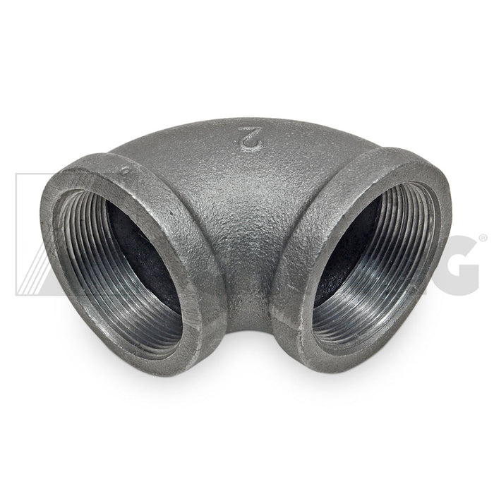 Fitting - Elbow 90?? - 2" Nptf 150# - Blk | Weight: 3 lbs | Dimensions: 100 X 100 X 77 MM