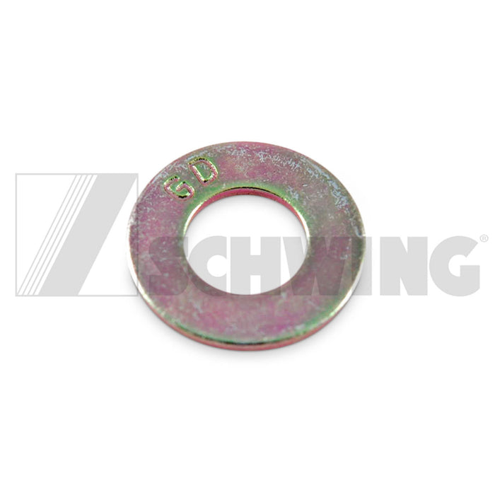 Washer - Flat, 1/2", Sae Gr 8 - Fe/Zn5C | Weight: 2 lbs | Dimensions: 28 X 28 X 3