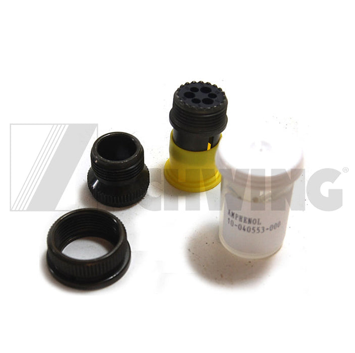 Plug Male 6 Pol. | Weight: 2 lbs | Dimensions: 30X40X80 MM