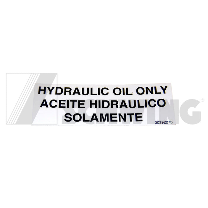 Decal Hydoil Only Sm | Weight: 2 lbs | Dimensions: 75 X 25 X 1 MM