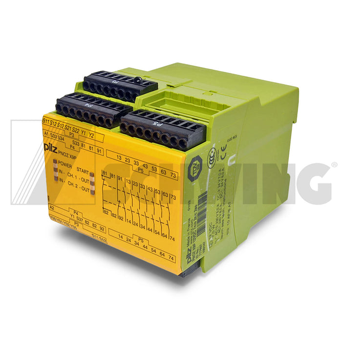 Contactor Relay Safety E-Stop | Weight: 3 lbs | Dimensions: 130 X 100 X 100 MM