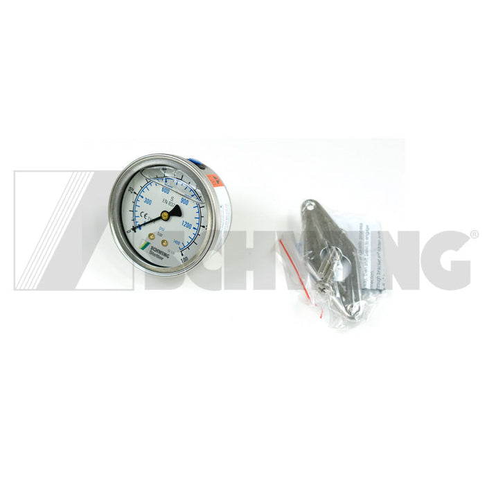 Pressure Gauge 63, 0- 100 Bar | Weight: 2 lbs | Dimensions: 60 X 68 X 85