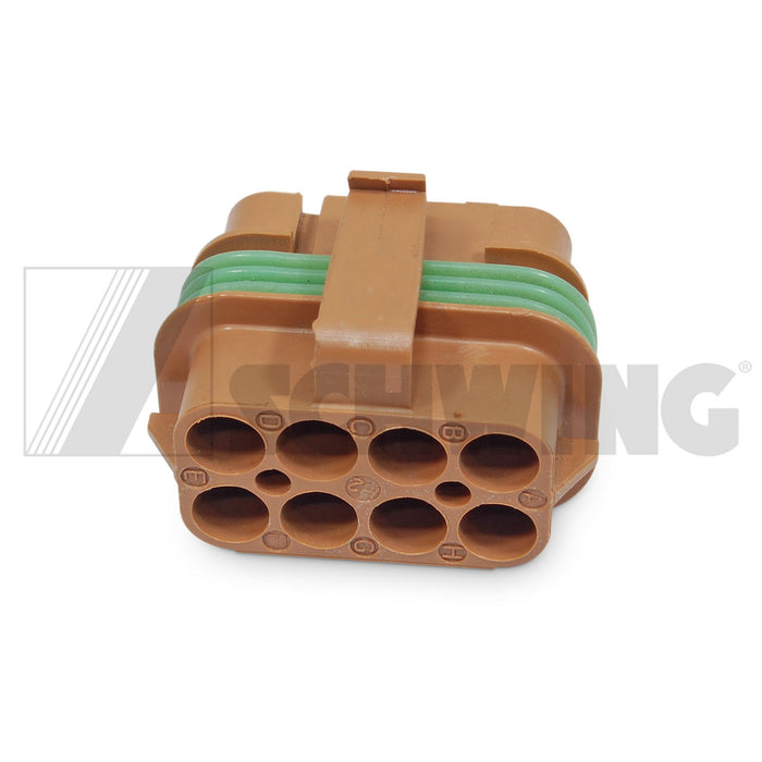 Connecting Piece Power Dist Brown 8-Pin | Weight: 2 lbs | Dimensions: 42 X 33 X 30 MM