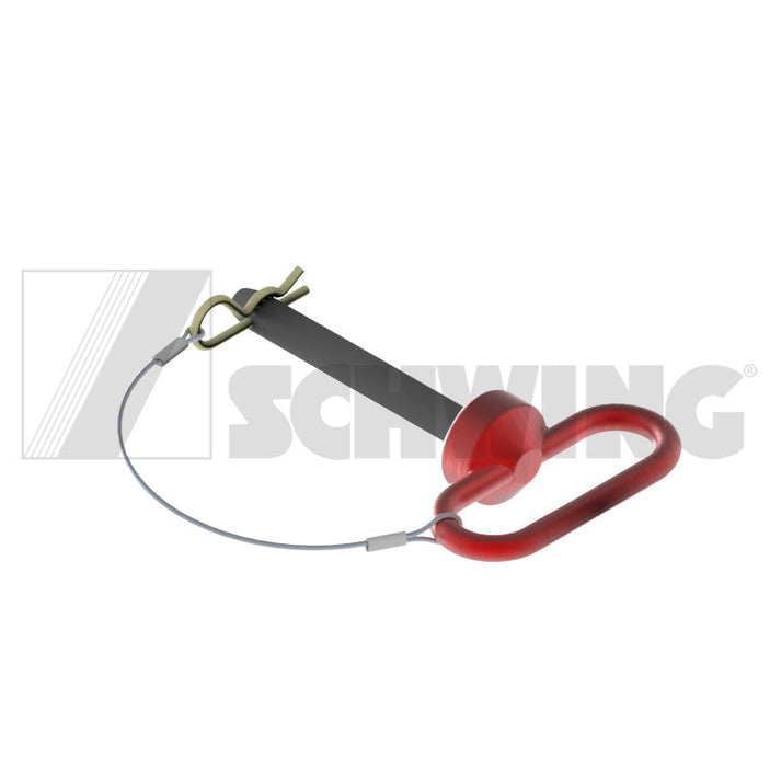 Pin - Hitch W/Tether 1/2" X 3-5/8" Red | Weight: 2 lbs | Dimensions: 160 X 96 X 35