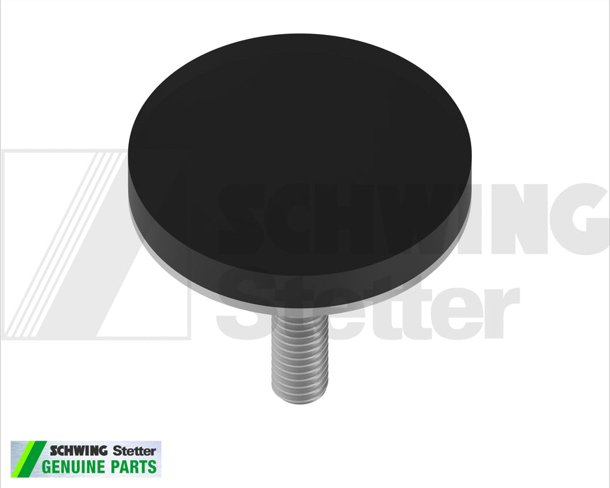 Rubber Buffer Dn 60 M10 X 55 Mm | Weight: 2 lbs | Dimensions: DN 60 X 20