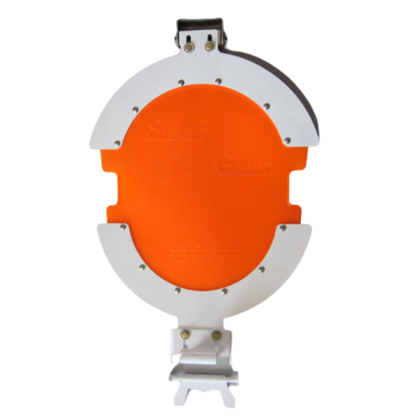 STREET GUARD 1- WHITE / ORANGE, URETHANE ASSEMBLY