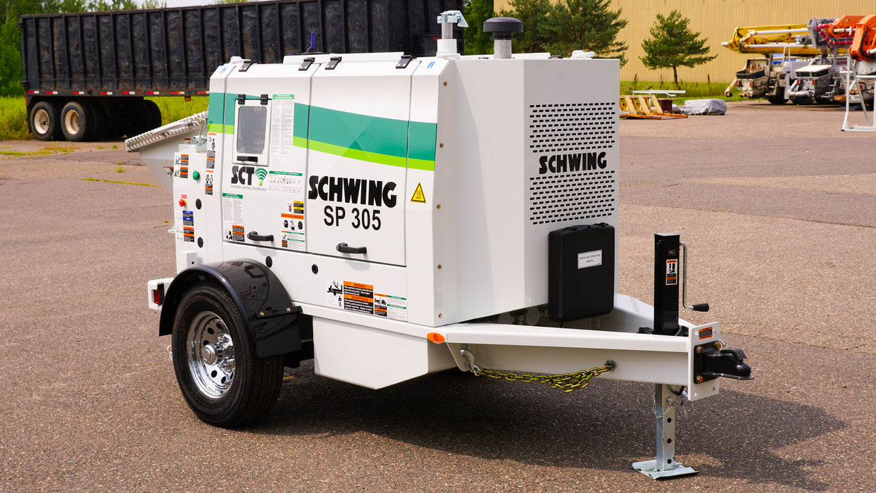 Schwing SP 305 Trailer-Mounted Concrete Pump | Tier 4 Final Engine