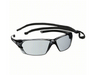 "Bolle Prism safety glasses with smoke lenses and black wraparound frame."

