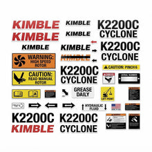 680087-005 | Kimble | KIMBLE - DECAL KIT, K2200C, CYCLONE