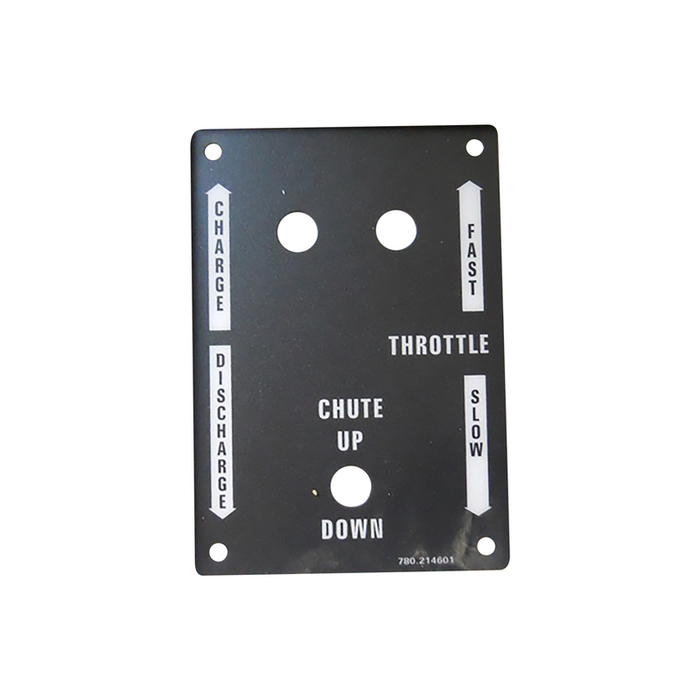 McNeilus 0214601 – Placard, R, Control Box, 3 Hole