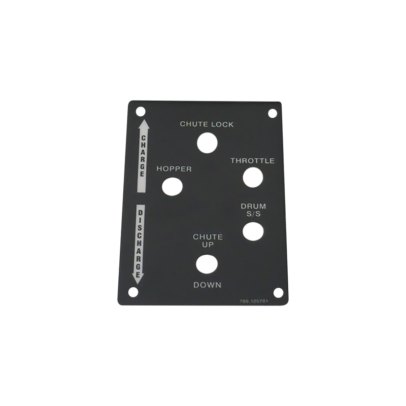 McNeilus 0125701 – PLACARD-REAR Control Box 5-HOLE