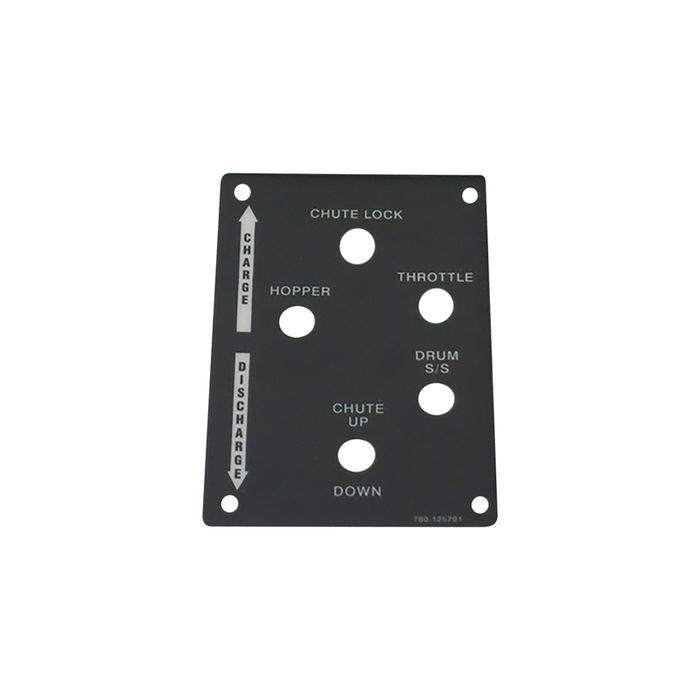 McNeilus 0125701 – PLACARD-REAR Control Box 5-HOLE