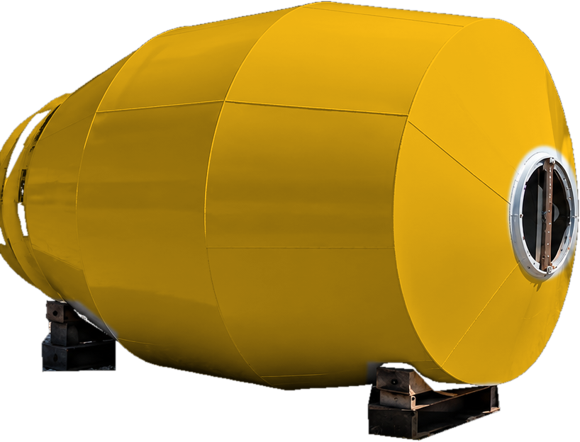 D-11-M80-46-HD | Con-Tech Manufacturing | DRUM - M80 REPLACEMENT, 11 YD, 46", 1/4 X 1/4, YELLOW