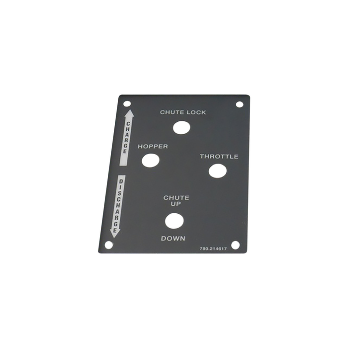 McNeilus 0214617 – Placard, Control Box, 4 Hole