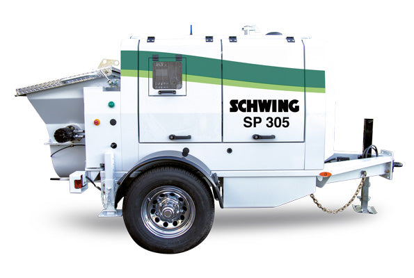 Schwing SP 305 Trailer-Mounted Concrete Pump | Tier 4 Final Engine