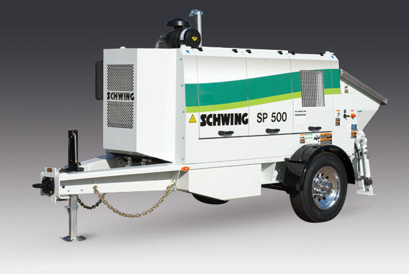 Schwing SP 500 Trailer Pump | Tier 4 Final Engine | Lightweight and Efficient Concrete Pump